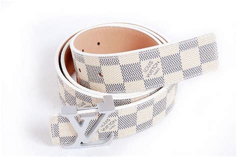 whote lv belt|white lv belt real.